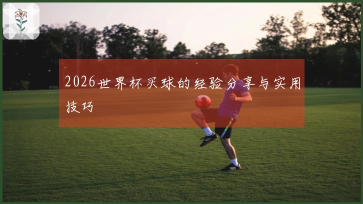 2026世界杯买球的经验分享与实用技巧